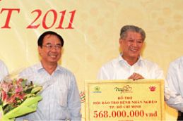 Tiền thu được từ đường hoa Nguyễn Huệ làm từ thiện 1607 Thumb